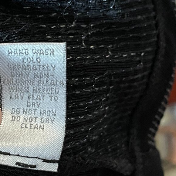 CHICO'S Black and Silver Metallic Sequin Lightweight Open Jacket Cardigan - Picture 9 of 11